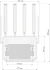 Роутер беспроводной Keenetic Netcraze Hero 5G (NC-4110) AX3000 10/100/1000/2500BASE-TX/4G cat.12 белый