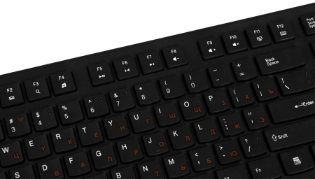 Клавиатура Оклик 505M черный USB slim (1196544)