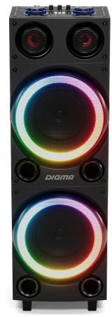Минисистема Digma MS-14 черный 600Вт FM USB BT micro SD