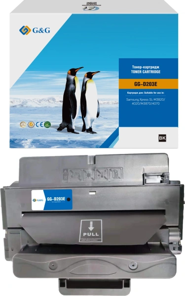Картридж лазерный G&G GG-D203E MLT-D203E черный (10000стр.) для Samsung Xpress SL-M3820/4020/M3870/4070