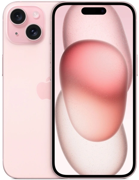 Смартфон Apple A3090 iPhone 15 128Gb розовый моноблок 3G 4G 1Sim 6.1" 1179x2556 iOS 17 48Mpix 802.11 a/b/g/n/ac/ax NFC GPS GSM900/1800 Protect