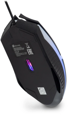 Мышь Оклик 398G черный оптическая 2400dpi USB для ноутбука 4but (1431665)