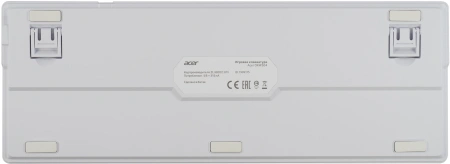 Клавиатура Acer OKW304 механическая белый USB for gamer LED (ZL.KBDCC.01V) кабель 1.8м