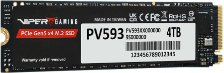 Накопитель SSD Patriot PCIe 5.0 x4 4TB PV593P4TBM28H Viper VP593 M.2 2280
