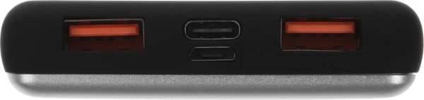 Мобильный аккумулятор Redline PDP-3A 10000mAh 3A 2xUSB-A/USB-C серебристый (УТ000018984)