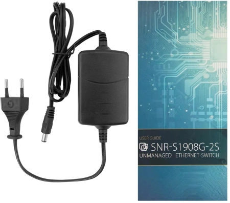 Коммутатор SNR SNR-S1908G-2S (L2) 8x1Гбит/с 2SFP неуправляемый