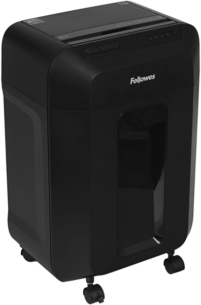 Шредер Fellowes AutoMax 80М черный с автоподачей (секр.P-4) фрагменты 80лист. 17лтр. скрепки скобы пл.карты