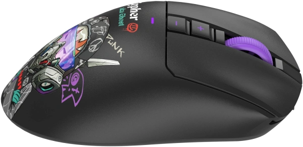 Мышь A4Tech Bloody R73 Ultra Duo черный/рисунок оптическая 20000dpi беспров. USB/USB-C 7but (R73 ULTRA DUO CYPHER GHOST)