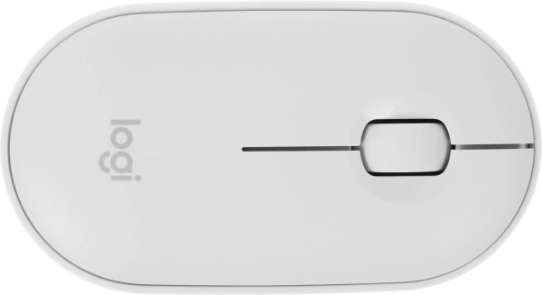 Мышь Logitech Pebble M350 белый оптическая 1000dpi silent беспров. BT/Radio USB для ноутбука 3but (910-005541)