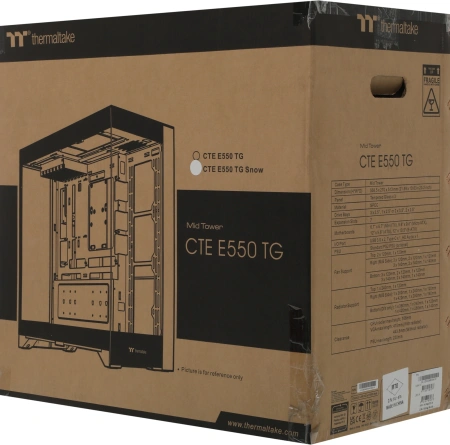 Корпус Thermaltake CTE E550 TG Snow белый без БП ATX 8x120mm 6x140mm 2xUSB3.0 audio bott PSU