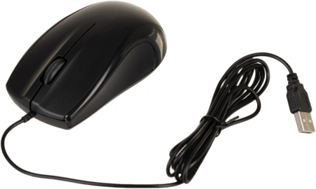 Мышь Оклик 185V2 черный оптическая 1200dpi USB для ноутбука 3but (1185962)