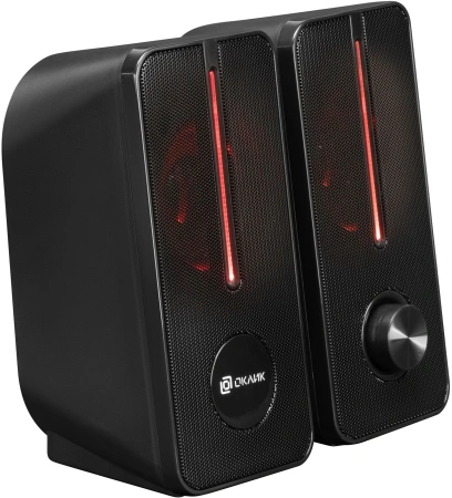 Колонки Оклик OK-120U 2.0 черный 6Вт