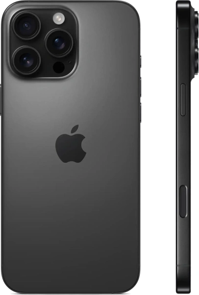 Смартфон Apple A3295 iPhone 16 Pro Max 512Gb черный титан моноблок 3G 4G 1Sim 6.9" 1320x2868 iOS 18 48Mpix 802.11 a/b/g/n/ac/ax/be NFC GPS Protect