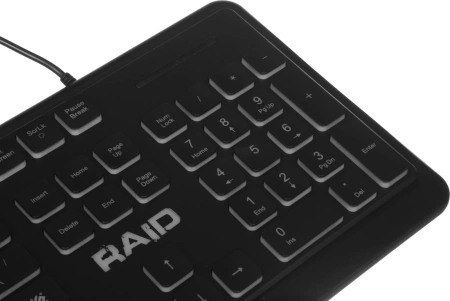 Клавиатура Defender GK-778DL черный USB slim for gamer LED (45778) кабель 1.5м