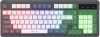 Клавиатура Оклик 731G серый/белый USB Multimedia for gamer LED кабель 1.5м