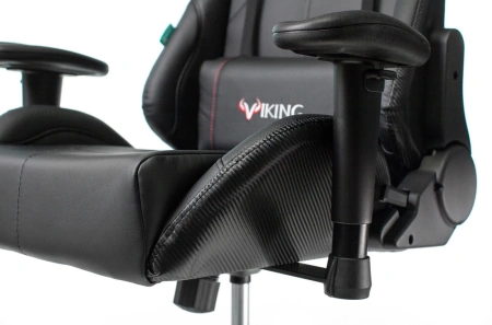 Кресло игровое Zombie VIKING 5 AERO Edition черный экокожа с подголов. крестов. пластик
