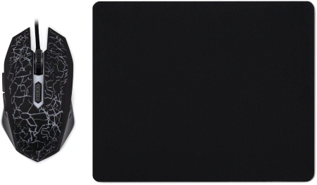 Мышь Оклик 896G черный оптическая 12800dpi USB для ноутбука 5but (1431690)