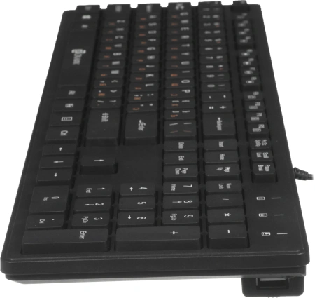 Клавиатура Оклик 520M2U черный/черный USB slim Multimedia