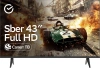 Телевизор LED Sber 43" SDX-43F2139 Салют ТВ Frameless черный FULL HD 60Hz DVB-T DVB-T2 DVB-C DVB-S DVB-S2 USB WiFi Smart TV