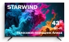 Телевизор LED Starwind 43" SW-LED43UG403 Яндекс.ТВ Frameless черный 4K Ultra HD 60Hz DVB-T DVB-T2 DVB-C DVB-S DVB-S2 USB WiFi Smart TV