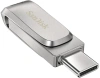 Флеш Диск Sandisk 1TB Ultra Dual Drive Luxe SDDDC4-1T00-G46 USB3.0 серебристый