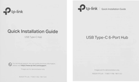 Разветвитель USB-C TP-Link UH6120C 2порт. серый