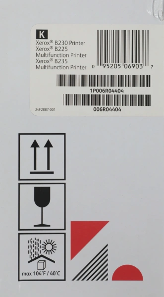 Картридж лазерный Xerox 006R04404 черный бар.в компл. (6000стр.) для Xerox B230, B225, B235