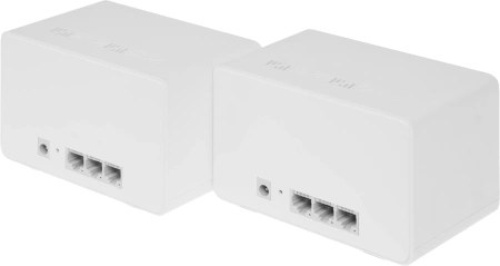Бесшовный Mesh роутер Mercusys HALO H80X(2-PACK) AX3000 10/100/1000BASE-TX белый (упак.:2шт)