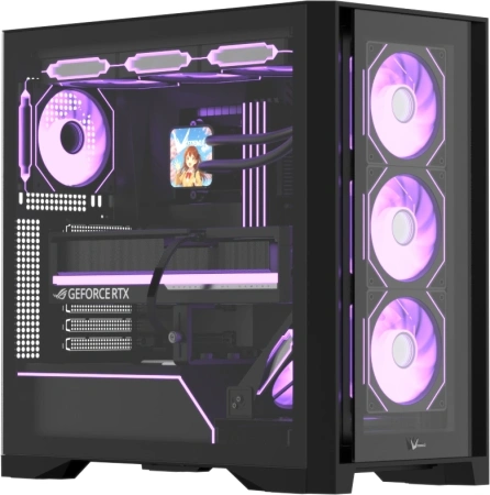 Корпус Formula Air Power G8 черный без БП ATX 8x120mm 6x140mm 2xUSB3.0 audio bott PSU