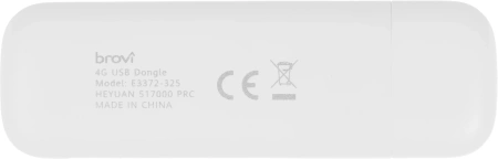 Модем 3G/4G Huawei Brovi E3372-325 USB Firewall +Router внешний белый