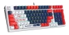 Клавиатура A4Tech S98 механическая синий USB for gamer LED (SPORTS NAVY) кабель 1.8м