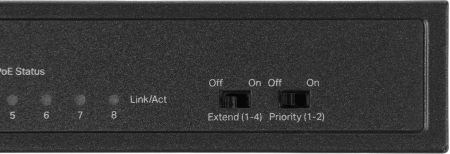 Коммутатор TP-Link TL-SF1008LP (L2) 8x100Мбит/с 4PoE 41W неуправляемый