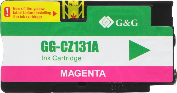 Картридж струйный G&G GG-CZ131A пурпурный (26мл) для HP DJ T120/T520