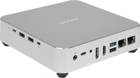 ПК Мини Chuwi AuBox Core i9 13900HK (2.6) 16Gb SSD512Gb Iris Xe Windows 11 Pro 2x2.5GbitEth WiFi BT 120W серебристый/черный