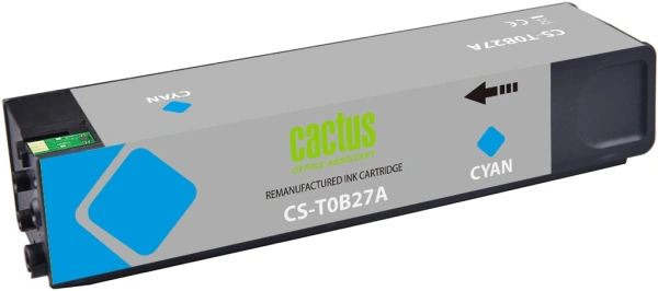 Картридж струйный Cactus CS-T0B27A 982X голуб.пигм. (223мл) для HP PageWide 765dn/780 Enterprise Color с чипом