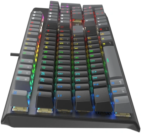 Клавиатура A4Tech FS100 механическая черный USB for gamer LED кабель 1.8м