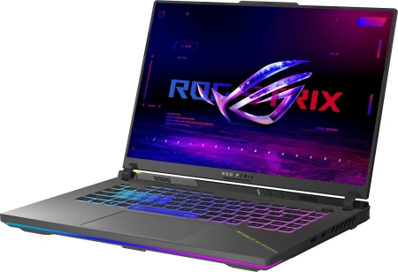 Ноутбук Asus ROG Strix G16 G614FR-S5054 Ryzen 9 9955HX 32Gb SSD1Tb NVIDIA GeForce RTX5070Ti 12Gb 16" IPS 2.5K (2560x1600) без ОС grey WiFi BT Cam (90NR0NK8-M002E0)