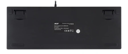 Клавиатура Acer OKW126 механическая черный USB Multimedia for gamer для ноутбука LED (ZL.KBDEE.00G) кабель 1.8м
