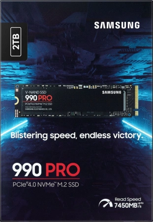 Накопитель SSD Samsung PCIe 4.0 x4 2TB MZ-V9P2T0BW 990 Pro M.2 2280