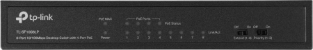 Коммутатор TP-Link TL-SF1008LP (L2) 8x100Мбит/с 4PoE 41W неуправляемый