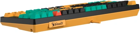 Клавиатура A4Tech Bloody AT87 Renegade механическая черный/зеленый USB for gamer LED (AT87)