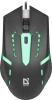 Мышь Defender Hit MB-601 черный оптическая 1200dpi USB 3but (52601)