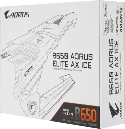 Материнская плата Gigabyte B650 AORUS ELITE AX ICE Socket AM5 AMD B650 4xDDR5 ATX AC`97 8ch(7.1) 2.5Gg RAID+HDMI+DP