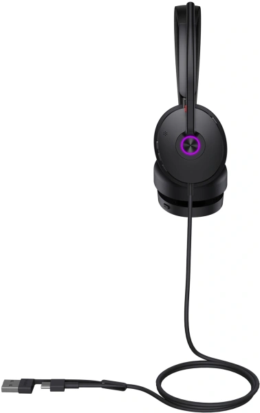 Гарнитура проводная Yealink UH48 Dual UC USB-C/A черный