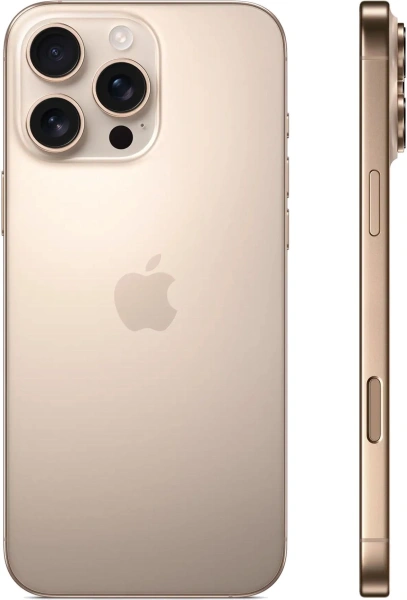 Смартфон Apple A3295 iPhone 16 Pro Max 1Tb бежевый титан моноблок 3G 4G 1Sim 6.9" 1320x2868 iOS 18 48Mpix 802.11 a/b/g/n/ac/ax/be NFC GPS Protect