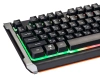 Клавиатура Оклик 710G BLACK DEATH черный/оранжевый USB Multimedia for gamer LED (476393)