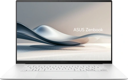 Ноутбук Asus Zenbook S 16 OLED UM5606WA-RK226W Ryzen AI 9 365 24Gb SSD1Tb AMD Radeon 880M 16" OLED 3K (2880x1800) Windows 11 Home white WiFi BT Cam (90NB13M2-M00DH0)