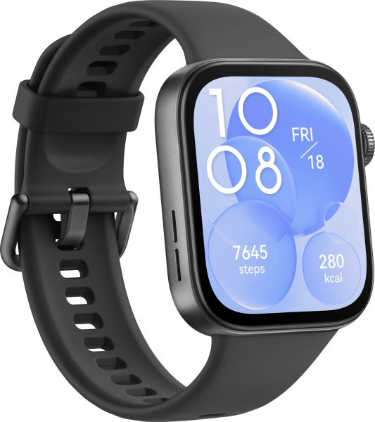 Смарт-часы Huawei Watch Fit 3 Solo-B09S 1.82" AMOLED корп.черный рем.черный разм.брасл.:130-210мм (55020CEE)