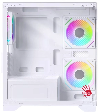 Корпус Bloody BD-CC103F белый без БП mATX 7x120mm 1xUSB2.0 1xUSB3.0 audio bott PSU