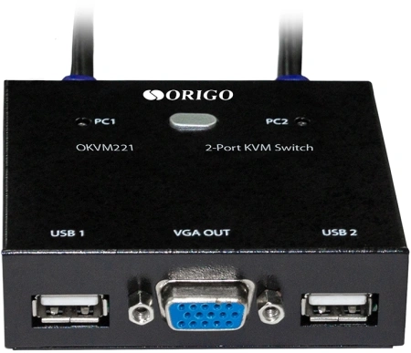 Переключатель KVM Origo OKVM221 2xPC port (OKVM221/A1A)